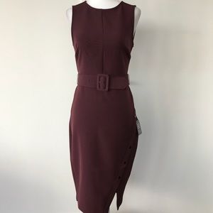 EXPRESS Burgundy Midi Dress